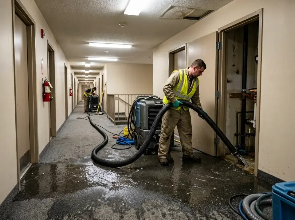 multi-unit-apartment-hallway-f-005 — frequently asked questions, Emergency Burst Pipe Water Extraction & Removal in Grinnell…